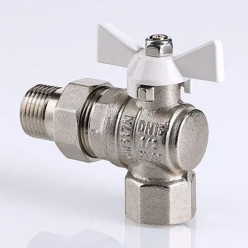 Кран шаровый с американкой угловой ½&quot;в x ½&quot;н Valtec Base VT.228.NW.04