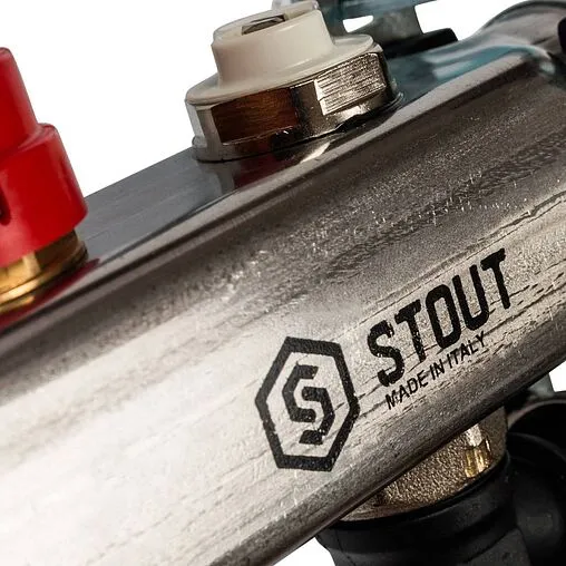 Группа коллекторная с расходомерами 5 отводов 1&quot;в/в x ¾&quot;ек Stout SMS-0927-000005