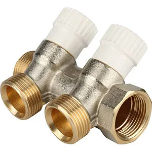 Коллектор регулирующий проходной 2 отвода ¾"в/н x ¾"ек Stout SMB 6851 343402 Коллектор регулирующий проходной 2 отвода ¾"в/н x ¾"ек Stout SMB 6851 343402, 1