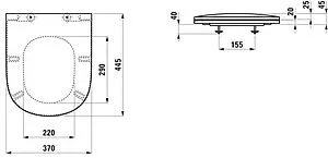 Крышка-сиденье для унитаза с микролифтом Laufen Lua белый 8.9108.3.000.000.1, 2