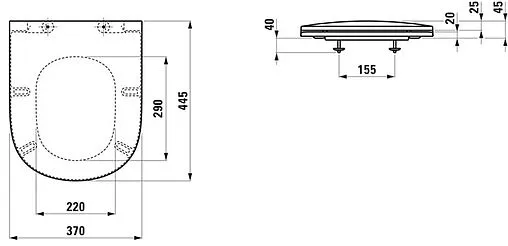 Крышка-сиденье для унитаза с микролифтом Laufen Lua белый 8.9108.3.000.000.1