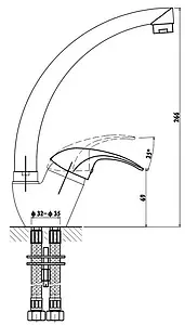 Смеситель для кухни Gross Aqua Elegance хром 3505500C-A02 Смеситель для кухни Gross Aqua Elegance хром 3505500C-A02, 2