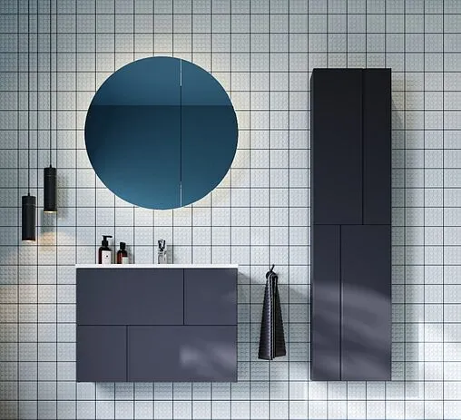 Шкаф-пенал подвесной Roca Luna 40 синий ZRU9307769