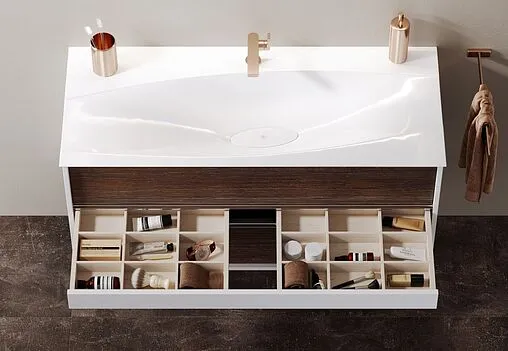 Тумба под умывальник подвесная Clarberg Evolution T10/CD крафт тёмный/белый EV0110CD Тумба под умывальник подвесная Clarberg Evolution T10/CD крафт тёмный/белый EV0110CD