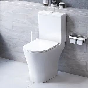 Унитаз-компакт безободковый Damixa Sirius белый DX86C8600SC Унитаз-компакт безободковый Damixa Sirius белый DX86C8600SC, 3