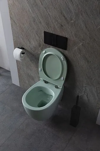 Унитаз подвесной безободковый Allen Brau Fantasy мятный 4.11004.MT