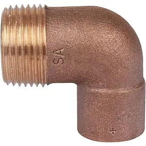 Уголок пайка переходной 22мм x 1"н Sanha 4092g 14092221 Уголок пайка переходной 22мм x 1"н Sanha 4092g 14092221, 2