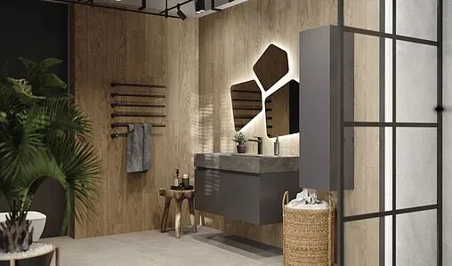 Тумба-умывальник подвесная Raval Facet 100 антрацит Fac.01.100/P/A/RL+Fac.08.100/Bet/RL