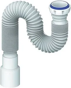 Слив гофрированный Unicorn 1½x40/50мм L=300-800мм D85 Слив гофрированный Unicorn 1½x40/50мм L=300-800мм D85, 1