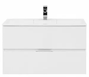 Тумба-умывальник подвесная Aquanet Алвита 90 белый 00235340+00187182, 5