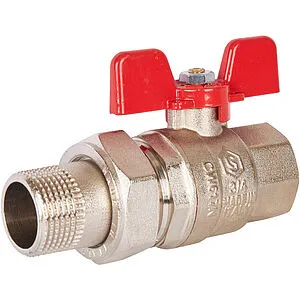 Кран шаровый с американкой ¾"в x ¾"н Stout ГОСТ Р 59553-2021 SVB-1007-200020 Кран шаровый с американкой ¾"в x ¾"н Stout ГОСТ Р 59553-2021 SVB-1007-200020, 1