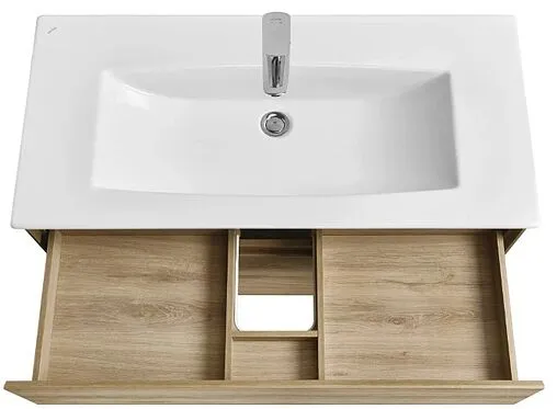 Тумба-умывальник подвесная Aquaton Либерти 100 дуб эльвезия 1A2796K0LYC70