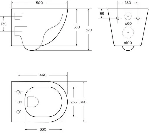 Унитаз подвесной безободковый BelBagno Sfera-R Tornado белый BB046CH-TOR/SC