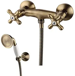 Смеситель для душа Lemark Vintage бронза/белый LM2803B, 1