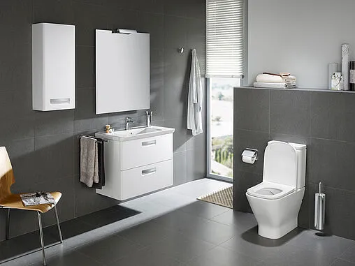 Шкаф Roca Gap 35 L белый глянец ZRU9302882