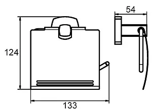 Держатель туалетной бумаги Milardo Volga хром VOLSMC0M43, 2