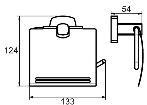 Держатель туалетной бумаги Milardo Volga хром VOLSMC0M43
