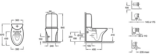 Бачок для унитаза Jacob Delafon Nouvelle Vague белый ETL212-00