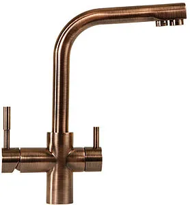 Смеситель для кухни с подключением к фильтру Atoll NKD0212AW состаренная медь ATOFCM184, 1