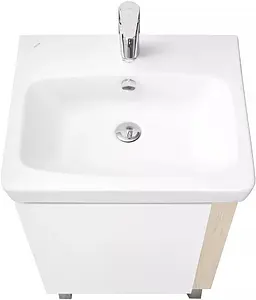 Тумба-умывальник Aquaton Кантри 65 белый/дуб верона 1A2576K0AHB20, 4