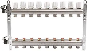 Группа коллекторная распределительная 9 отводов 1"в/в x ¾"ек Uni-fitt 451I4309 Группа коллекторная распределительная 9 отводов 1"в/в x ¾"ек Uni-fitt 451I4309, 5