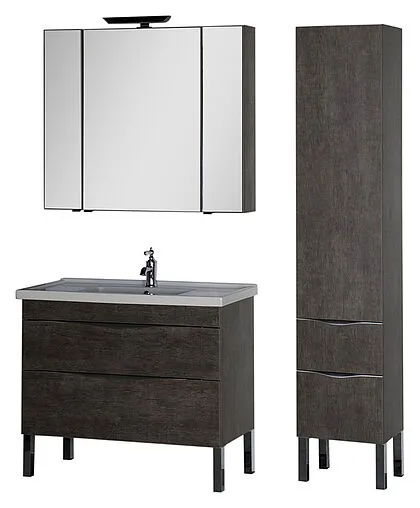 Шкаф-зеркало Aquanet Эвора 100 дуб антик 00182998 Шкаф-зеркало Aquanet Эвора 100 дуб антик 00182998