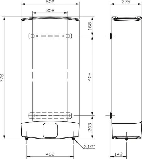 Водонагреватель накопительный электрический Ariston ABS VLS EVO WI-FI 50 3700455