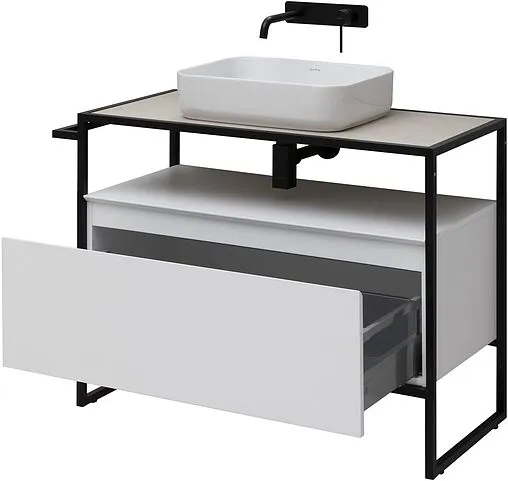 Тумба-умывальник напольная Allen Brau Priority 100 белый 1.31003.WM+