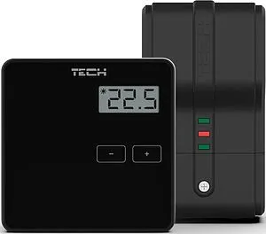 Беспроводной комнатный двухпозиционный регулятор котла TECH ST-294 v2 черный WG.11.0467, 1