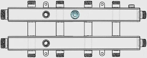 Коллектор распределительный 5 контуров 1¼&quot;н x 1&quot;н Север-КМ5 1925023