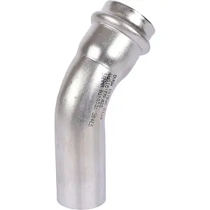 Уголок пресс однорастубный 28мм угол 45° Sanha NiroSan 9040 6904028, 3