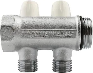 Коллектор регулирующий проходной 2 отвода 1"в/н x ½"н Tiemme MAXIMA 1860022 Коллектор регулирующий проходной 2 отвода 1"в/н x ½"н Tiemme MAXIMA 1860022, 5