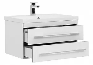 Тумба под умывальник подвесная Aquanet Верона 75 белый 00176669, 4