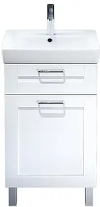 Тумба-умывальник напольная IDDIS Sena 50 белый/дерево SEN50W1i95+0035000i28, 3