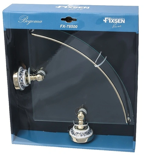Полка Fixsen Bogema gold золото/с рисунком FX-78503AG