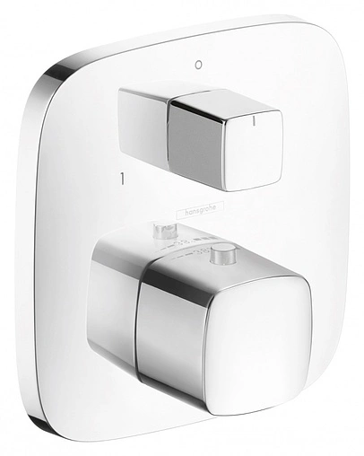 Термостат для 1 потребителя Hansgrohe PuraVida белый/хром 15775400