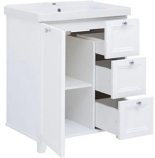 Тумба-умывальник напольная Aquanet Амели 70 белый 00261988+641600