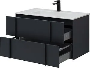 Тумба-умывальник подвесная Allen Brau Reality 90 антрацит 1.32006.AM+, 5