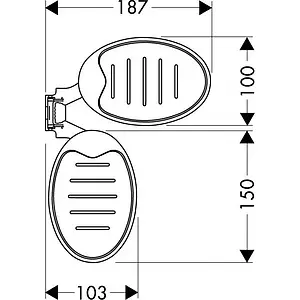 Мыльница Hansgrohe Casetta Raindance хром 28698000, 2