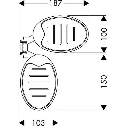 Мыльница Hansgrohe Casetta Raindance хром 28698000