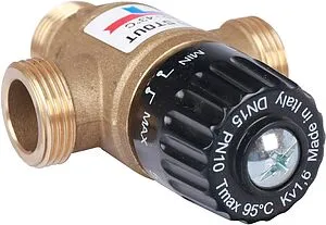 Трехходовой термостатический смесительный клапан ¾&quot; +20...+43°С Kvs 1.6 Stout SVM-0120-164320, 5