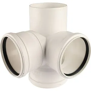 Крестовина двухплоскостная внутренняя бесшумная D=110x110x110мм Угол 87° Rehau Raupiano Plus 11215641003 Крестовина двухплоскостная внутренняя бесшумная D=110x110x110мм Угол 87° Rehau Raupiano Plus 11215641003, 5