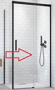 Душевая дверь 1300мм прозрачное стекло Radaway Idea Black KDJ 130 R 387043-54-01R Душевая дверь 1300мм прозрачное стекло Radaway Idea Black KDJ 130 R 387043-54-01R, 1