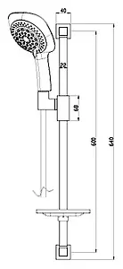 Душевая стойка Lemark хром/белый LM8068C Душевая стойка Lemark хром/белый LM8068C, 2