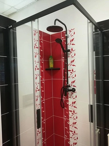 Душевая система со смесителем для душа Rav Slezak Сolorado чёрный матовый/хром CO182.5/3CMATC