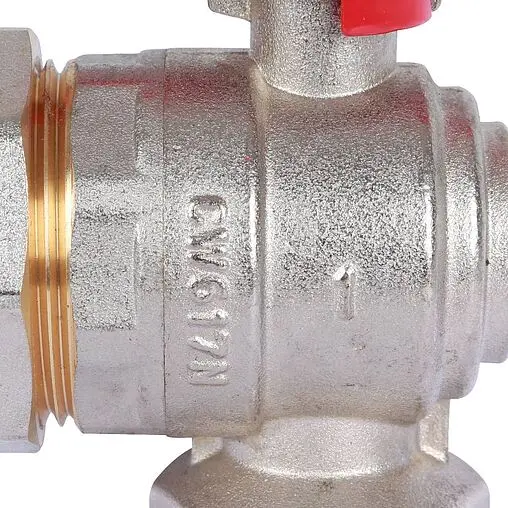 Кран шаровый с американкой угловой 1&quot;в x 1&quot;н Rommer RBV-0006-0610225