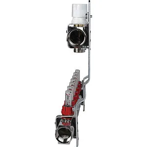 Группа коллекторная с расходомерами 7 отводов 1&quot;в/в x ¾&quot;ек Luxor CD 477/7 15662707N, 2