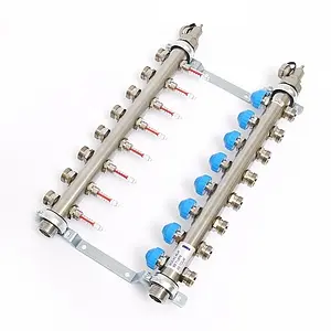 Группа коллекторная с расходомерами 8 отводов 1"н/н x ¾"ек Uni-fitt 455W4308 Группа коллекторная с расходомерами 8 отводов 1"н/н x ¾"ек Uni-fitt 455W4308, 3