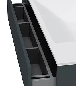 Тумба-умывальник подвесная Am.Pm Inspire 2.0 100 графит M50AFHX1003GM+, 4