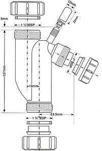 Сифон для сбора конденсата Mc Alpine MRTB-50TR, 2